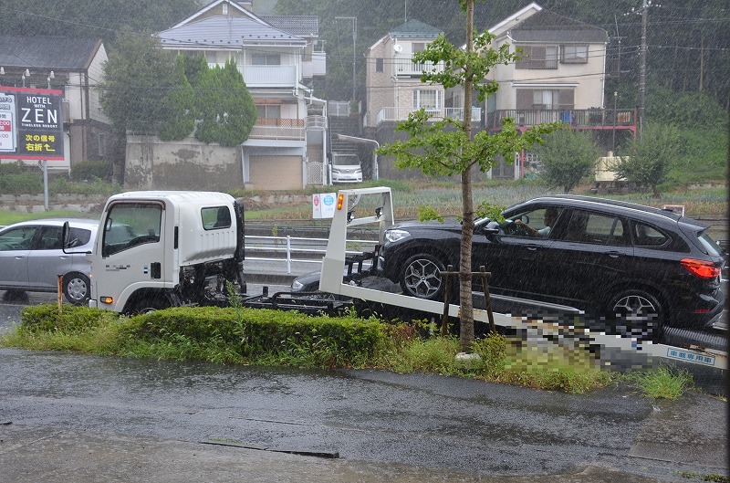 台風通過しました・・・